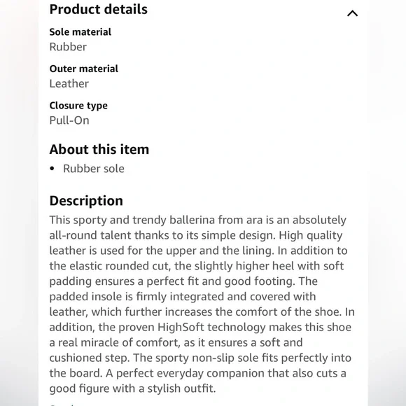 ARA Sardinia Cream Beige leather comfort ballet on flats loafers women size 7 - Picture 3 of 7